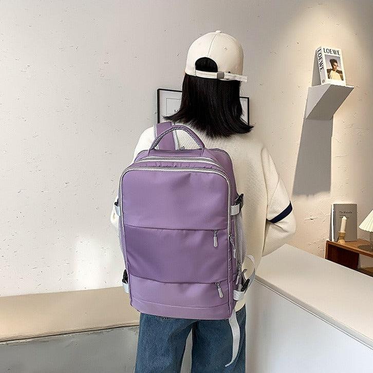Stylish Work Outfits, Outfit Summer Ideas Soft Girl Hidden Pockets Travel Backpack