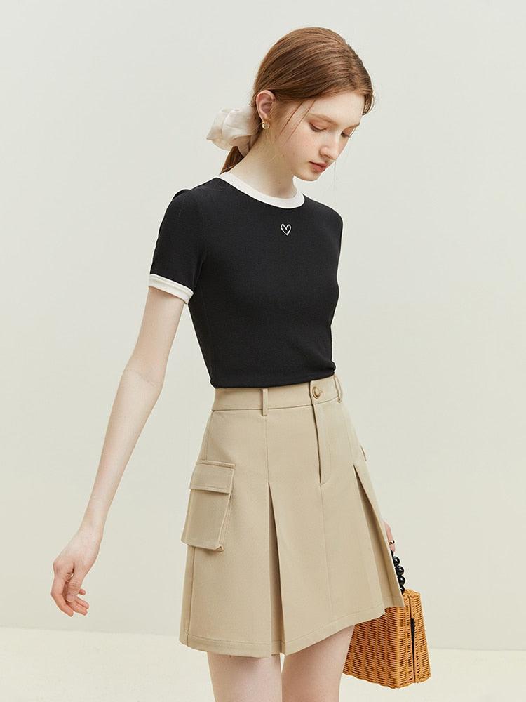 Stylish Work Outfits, Outfit Summer Ideas Soft Girl Minimal Heart Tee Stylish Work Outfits, Outfit Summer Ideas Soft Girl Minimal Heart Tee