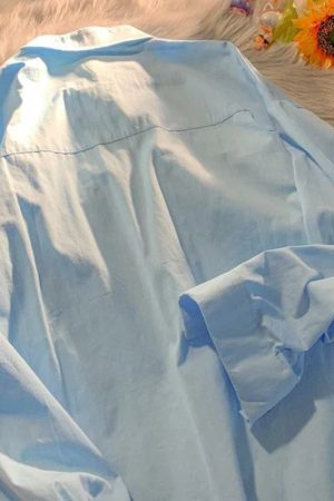 Stylish Work Outfits, Outfit Summer Ideas Soft Girl Oil Painting Shirt