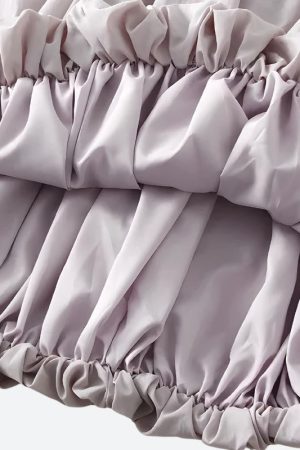 Stylish Work Outfits, Outfit Summer Ideas Soft Girl Pastel Bubble Midi Skirt