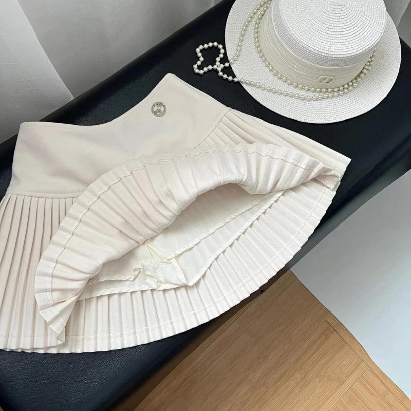 Stylish Work Outfits, Outfit Summer Ideas Soft Girl Pleated High Rise Mini Skort Stylish Work Outfits, Outfit Summer Ideas Soft Girl Pleated High Rise Mini Skort