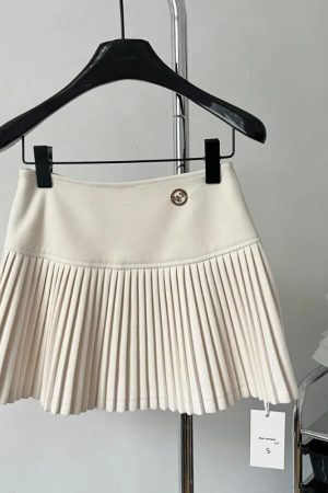 Stylish Work Outfits, Outfit Summer Ideas Soft Girl Pleated High Rise Mini Skort