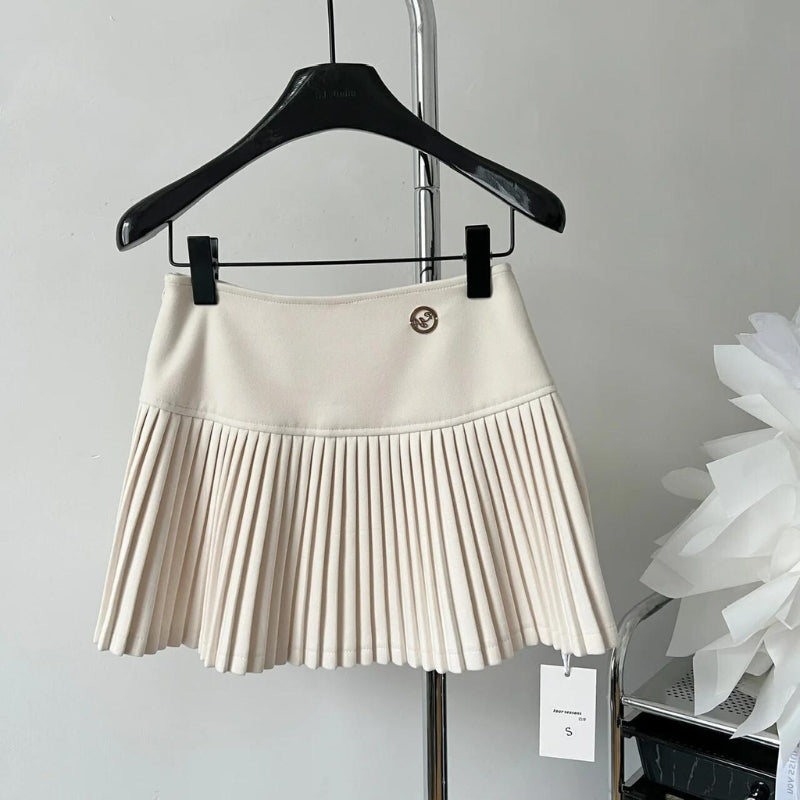 Stylish Work Outfits, Outfit Summer Ideas Soft Girl Pleated High Rise Mini Skort Stylish Work Outfits, Outfit Summer Ideas Soft Girl Pleated High Rise Mini Skort