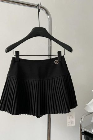 Stylish Work Outfits, Outfit Summer Ideas Soft Girl Pleated High Rise Mini Skort