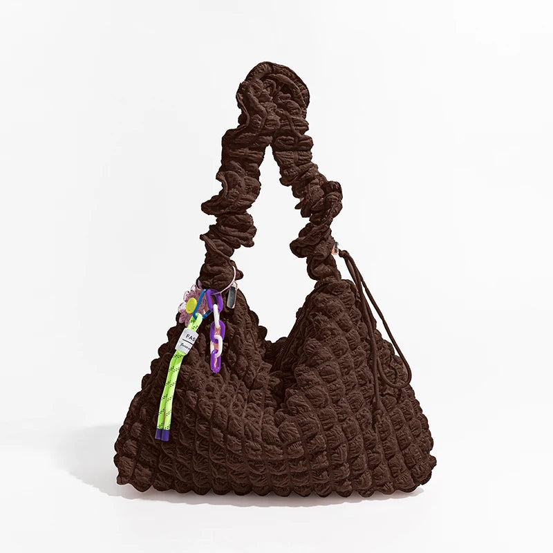 Stylish Work Outfits, Outfit Summer Ideas Soft Girl Quilted Ruched Hobo Bag Stylish Work Outfits, Outfit Summer Ideas Soft Girl Quilted Ruched Hobo Bag