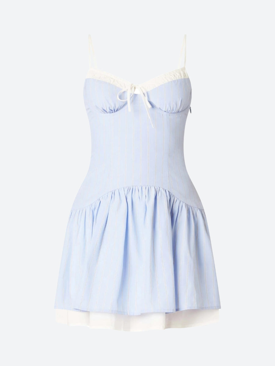 Stylish Work Outfits, Outfit Summer Ideas Soft Girl Striped Mini Dress Stylish Work Outfits, Outfit Summer Ideas Soft Girl Striped Mini Dress