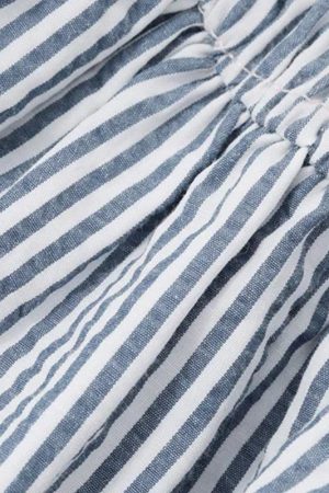 Stylish Work Outfits, Outfit Summer Ideas Soft Girl Striped Ruched Mini Dress