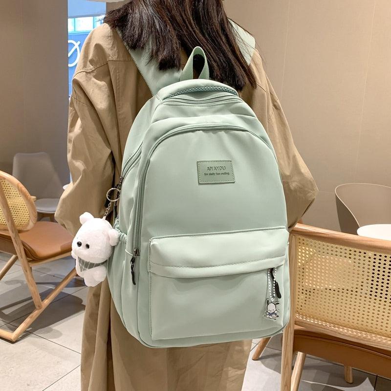 Stylish Work Outfits, Outfit Summer Ideas Soft Girl Waterproof School Backpack