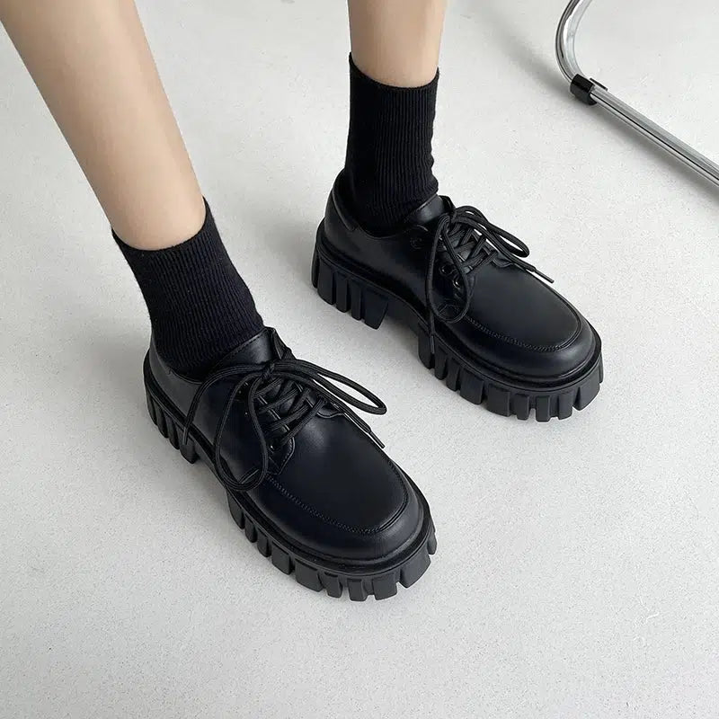 Stylish Work Outfits, Outfit Summer Ideas Soft Grunge Chunky Platform Oxford Shoes Stylish Work Outfits, Outfit Summer Ideas Soft Grunge Chunky Platform Oxford Shoes