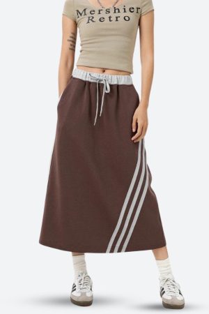Stylish Work Outfits, Outfit Summer Ideas Sport Midi Skirt