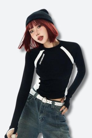 Stylish Work Outfits, Outfit Summer Ideas Sportswear Long Sleeve Top