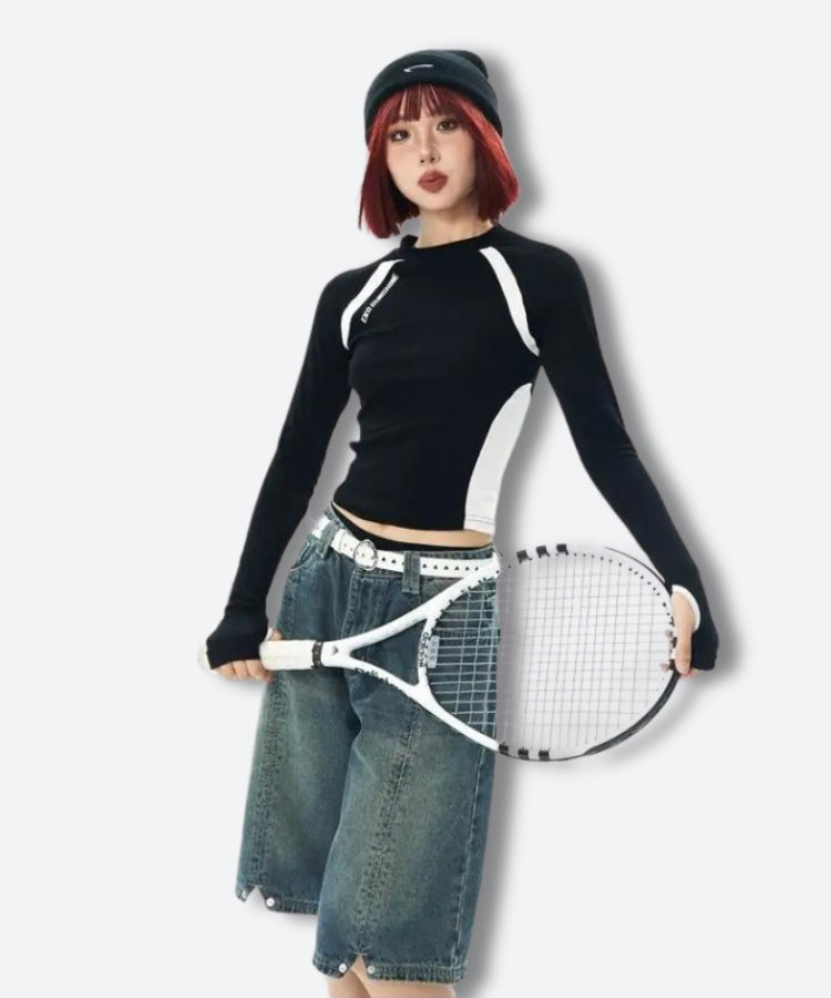 Stylish Work Outfits, Outfit Summer Ideas Sportswear Long Sleeve Top Stylish Work Outfits, Outfit Summer Ideas Sportswear Long Sleeve Top