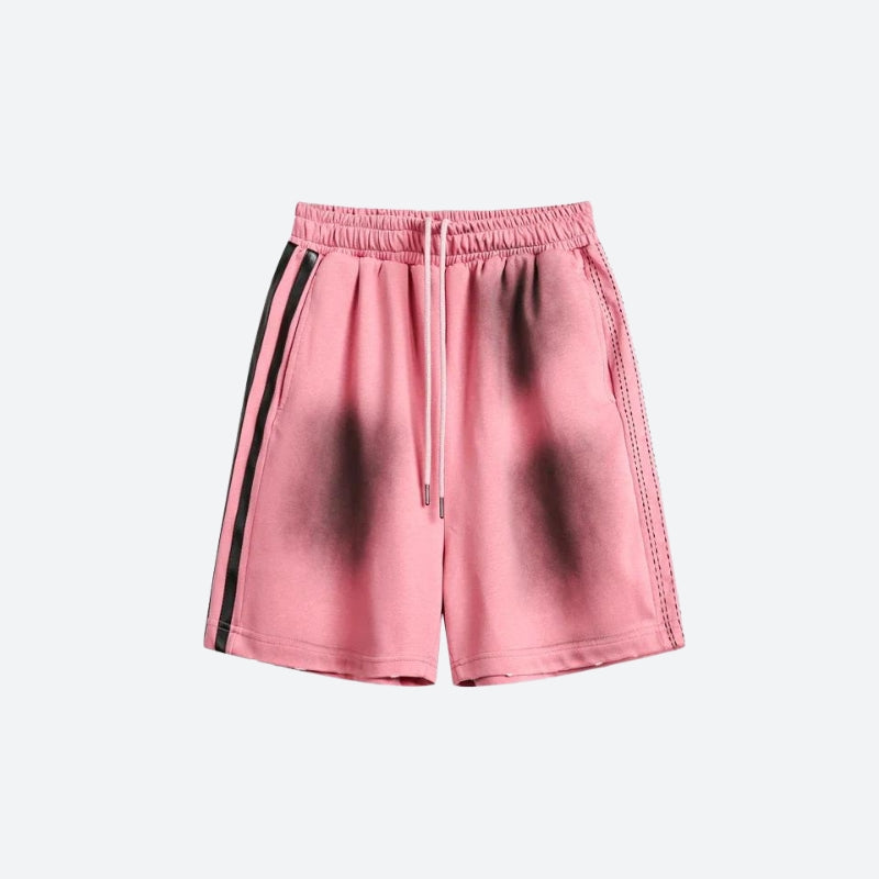 Stylish Work Outfits, Outfit Summer Ideas Spray-Effect Sport Shorts