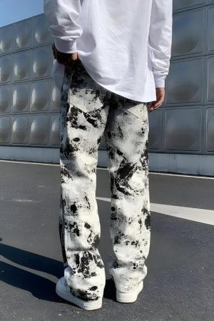 Stylish Work Outfits, Outfit Summer Ideas Spray Paint Straight Leg Jeans