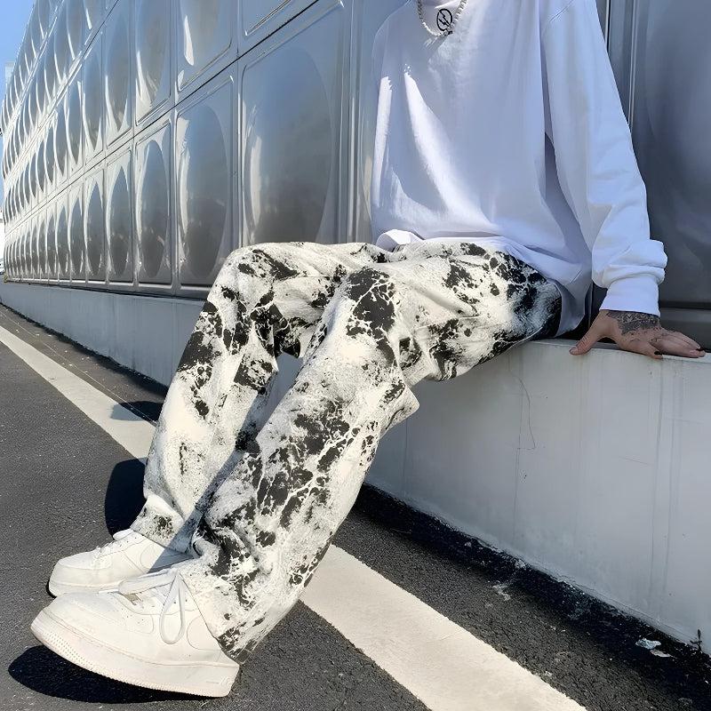 Stylish Work Outfits, Outfit Summer Ideas Spray Paint Straight Leg Jeans Stylish Work Outfits, Outfit Summer Ideas Spray Paint Straight Leg Jeans