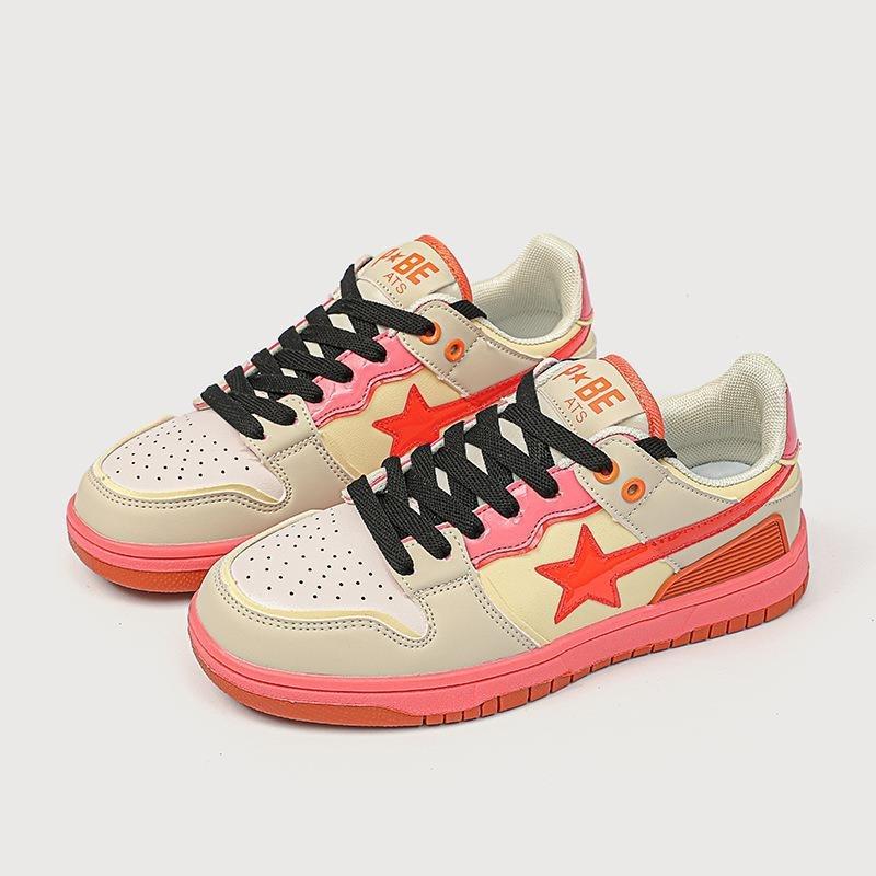 Stylish Work Outfits, Outfit Summer Ideas Star Embroidered Multicolor Sneakers Stylish Work Outfits, Outfit Summer Ideas Star Embroidered Multicolor Sneakers