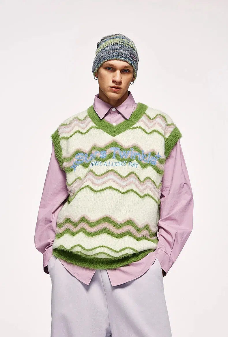 Stylish Work Outfits, Outfit Summer Ideas Stars Twinkle Fluffy Sweater Vest Stylish Work Outfits, Outfit Summer Ideas Stars Twinkle Fluffy Sweater Vest