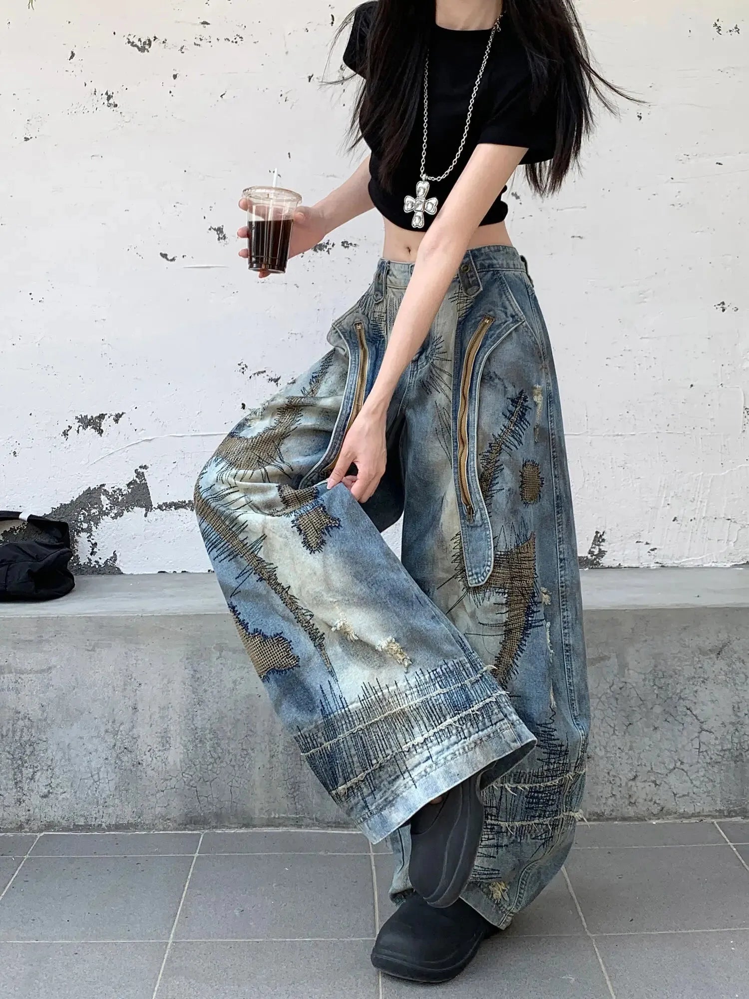 Stylish Work Outfits, Outfit Summer Ideas Stitch Baggy Jeans Stylish Work Outfits, Outfit Summer Ideas Stitch Baggy Jeans