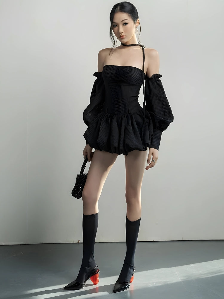 Stylish Work Outfits, Outfit Summer Ideas Strapless Bubble Mini Dress Stylish Work Outfits, Outfit Summer Ideas Strapless Bubble Mini Dress