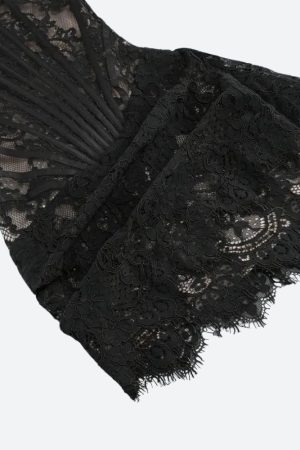 Stylish Work Outfits, Outfit Summer Ideas Strapless Lace Mini Dress