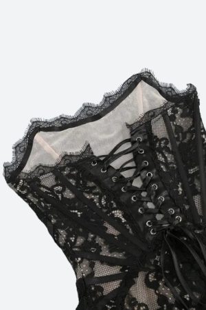 Stylish Work Outfits, Outfit Summer Ideas Strapless Lace Mini Dress