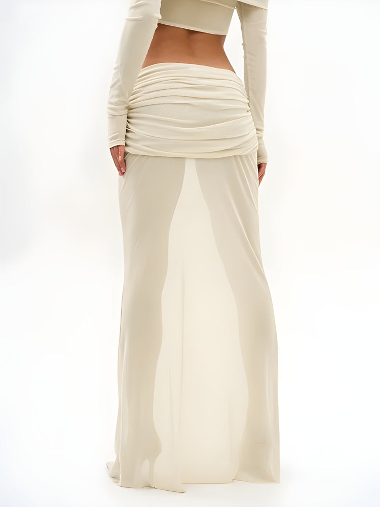 Stylish Work Outfits, Outfit Summer Ideas Strapless Top & Maxi Skirt Two Piece Set Stylish Work Outfits, Outfit Summer Ideas Strapless Top & Maxi Skirt Two Piece Set