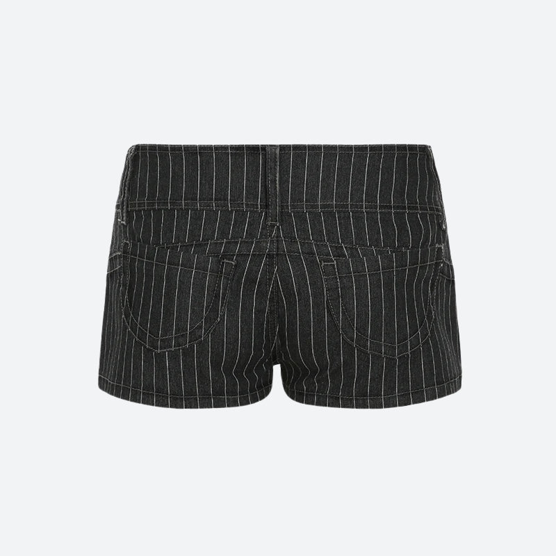 Stylish Work Outfits, Outfit Summer Ideas Striped Micro Shorts Stylish Work Outfits, Outfit Summer Ideas Striped Micro Shorts