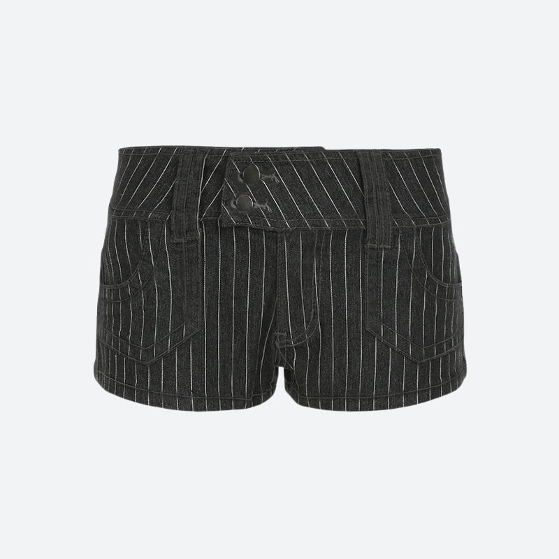 Stylish Work Outfits, Outfit Summer Ideas Striped Micro Shorts Stylish Work Outfits, Outfit Summer Ideas Striped Micro Shorts