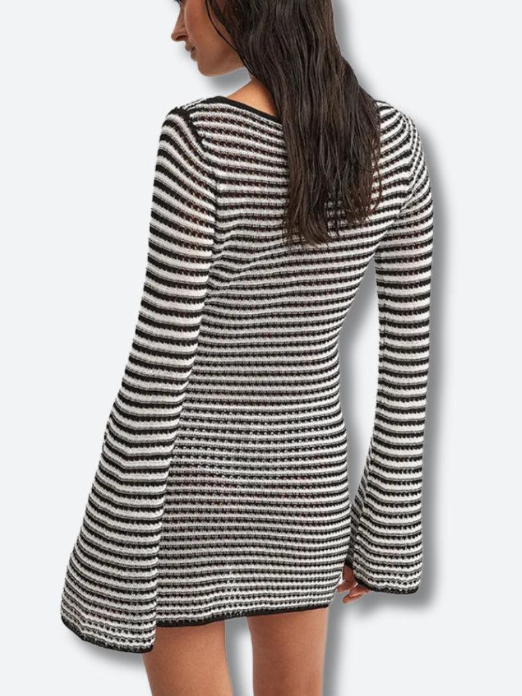 Stylish Work Outfits, Outfit Summer Ideas Striped Mini Dress
