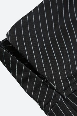 Stylish Work Outfits, Outfit Summer Ideas Striped Office Mini Skirt