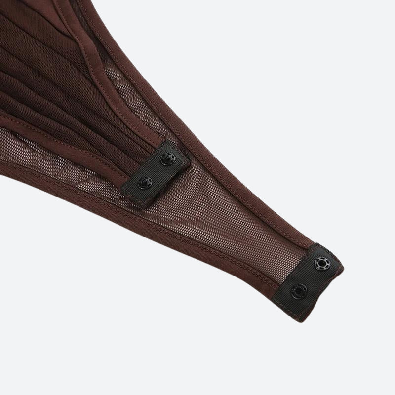 Stylish Work Outfits, Outfit Summer Ideas Striped Sheer Bodysuit Stylish Work Outfits, Outfit Summer Ideas Striped Sheer Bodysuit