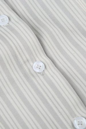 Stylish Work Outfits, Outfit Summer Ideas Striped Slim Fit Shirt