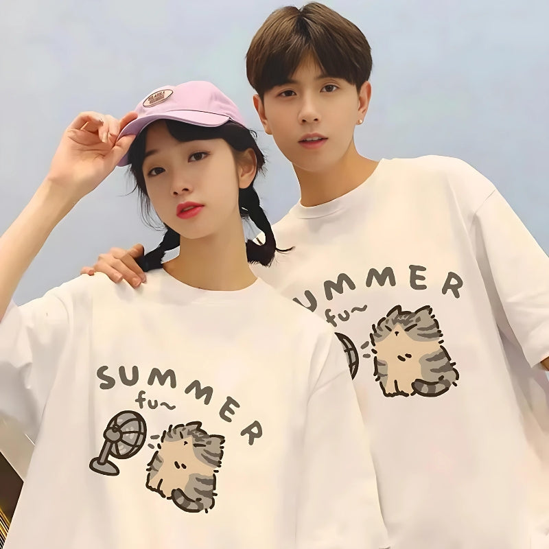 Stylish Work Outfits, Outfit Summer Ideas Summer Cat Tee