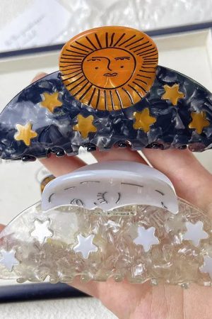 Stylish Work Outfits, Outfit Summer Ideas Sun & Stars Hair Claws