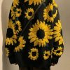 Stylish Work Outfits, Outfit Summer Ideas Sunflower Knitted Sweater