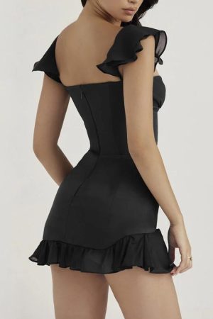 Stylish Work Outfits, Outfit Summer Ideas Sweetheart Neckline Corset Mini Dress