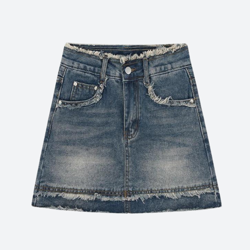 Stylish Work Outfits, Outfit Summer Ideas Tasseled Denim Mini Skort Stylish Work Outfits, Outfit Summer Ideas Tasseled Denim Mini Skort