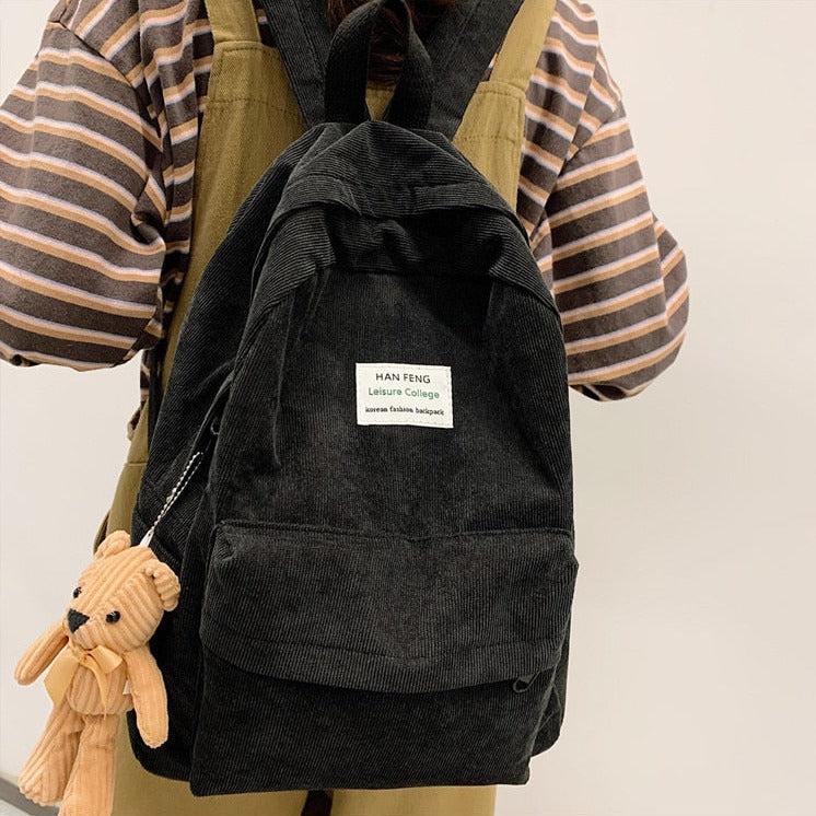 Stylish Work Outfits, Outfit Summer Ideas Teddy Bear Corduroy School Backpack Stylish Work Outfits, Outfit Summer Ideas Teddy Bear Corduroy School Backpack