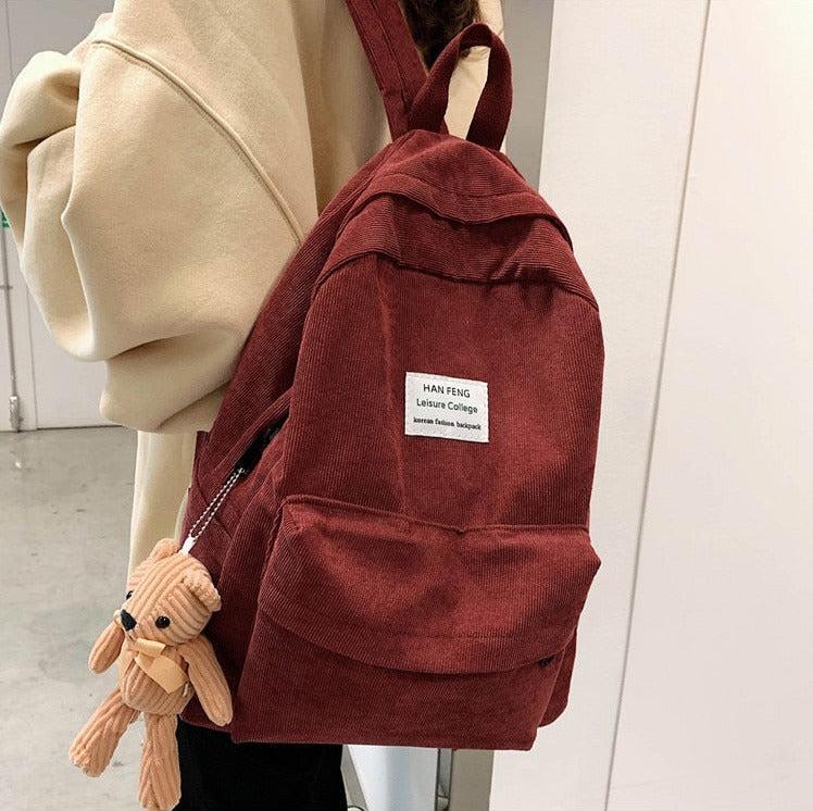Stylish Work Outfits, Outfit Summer Ideas Teddy Bear Corduroy School Backpack
