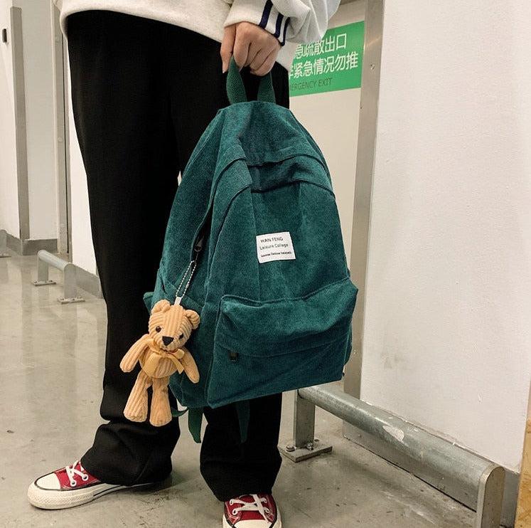 Stylish Work Outfits, Outfit Summer Ideas Teddy Bear Corduroy School Backpack Stylish Work Outfits, Outfit Summer Ideas Teddy Bear Corduroy School Backpack