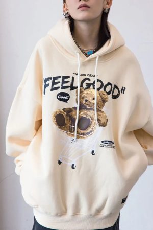 Stylish Work Outfits, Outfit Summer Ideas Teddy Bear Hoodie