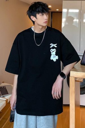 Stylish Work Outfits, Outfit Summer Ideas Teddy Bear Silhouette Tee