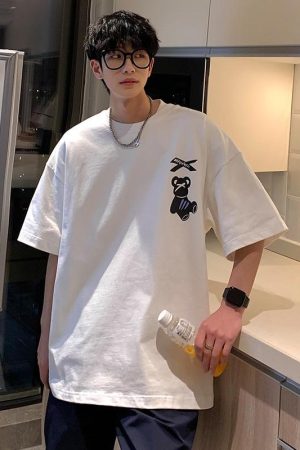 Stylish Work Outfits, Outfit Summer Ideas Teddy Bear Silhouette Tee