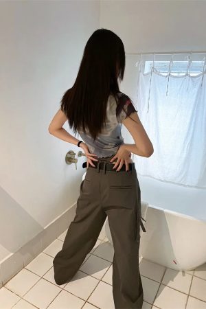 Stylish Work Outfits, Outfit Summer Ideas Tie Dye Mesh Top