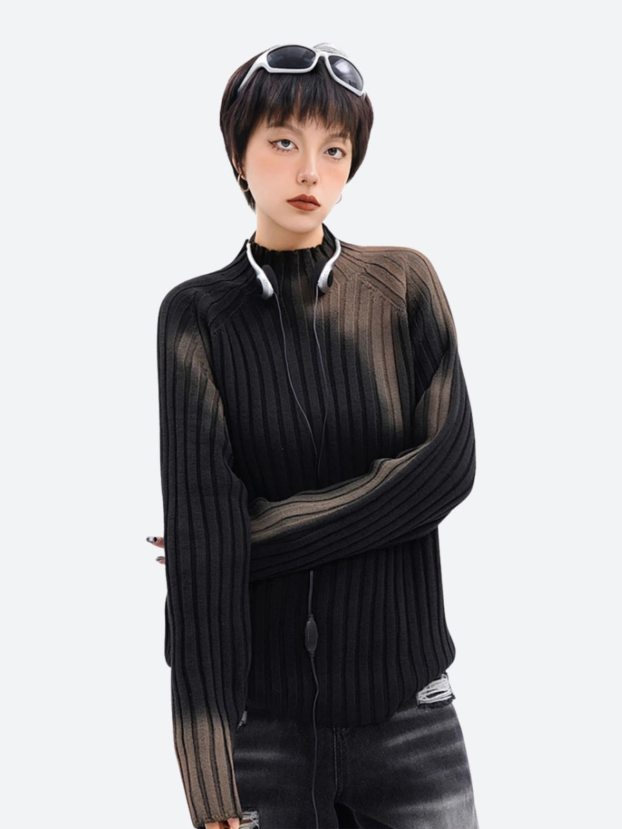 Stylish Work Outfits, Outfit Summer Ideas Tie Dye Ribbed Sweater