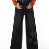 Stylish Work Outfits, Outfit Summer Ideas Tinsel Stars Wide Leg Jeans