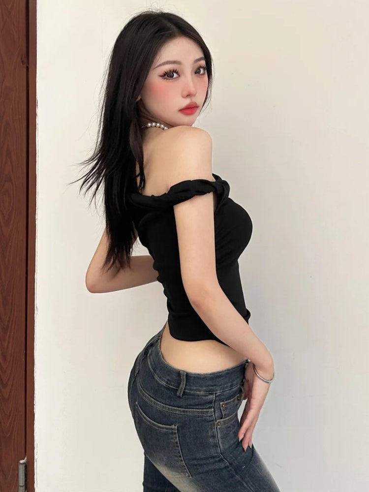 Stylish Work Outfits, Outfit Summer Ideas Twist Strap Top Stylish Work Outfits, Outfit Summer Ideas Twist Strap Top