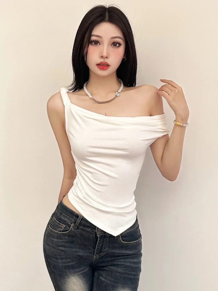 Stylish Work Outfits, Outfit Summer Ideas Twist Strap Top Stylish Work Outfits, Outfit Summer Ideas Twist Strap Top