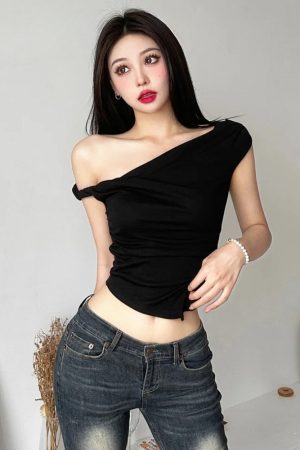 Stylish Work Outfits, Outfit Summer Ideas Twist Strap Top