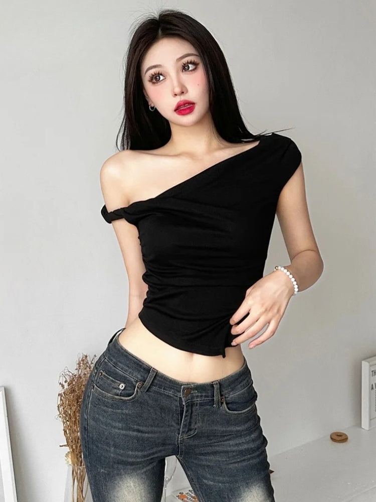 Stylish Work Outfits, Outfit Summer Ideas Twist Strap Top Stylish Work Outfits, Outfit Summer Ideas Twist Strap Top